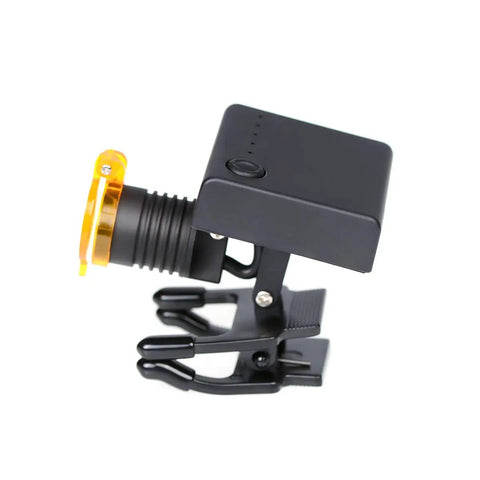 3W LED Headlamp With Filter Clip For Loupes Uniform Square Spotlight Pro Grade Hands Free Clip On Light