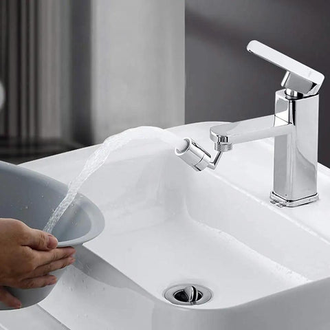 Big Angle Swivel Sink Aerator With Dual Function 2 Flow Sprayer Head For Face Washing Gargle Eyewash And Rinse Stations No Splash Champagne Style Flow Adapter Included