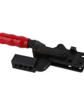 Heavy Duty Toggle Clamp With 250kg Clamping Force Built From High Carbon Steel For Rock Solid Latching And Ultimate Workhorse Power On Your DIY Shop Table Or Garage Assembly Line, black clamp with red handle