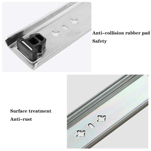 Heavy Duty Drawer Slides 750mm 30 Inch Ball Bearing Runners With 120kg Load Capacity Removable Bead Roller Rail Smooth Operation