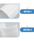 Close-up detail of 10 Pack PVC Pipe Leak Repair Adapter Kit 75mm Open Union Connector for Drain Pipes Maintenance and Quick Plumbing Repair.