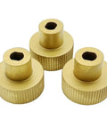 Three Pack JDC1013 Tensioning Wheel Spare Parts For JDC1316 Battery Powered Plastic Strapping Tool Fits JDC13 And JDC16 Models, brass