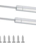 Two Pack 100N Gas Spring Cabinet Lift Hinge With Soft Open And Gentle Close, Rugged Stainless Steel Door Buffer Support