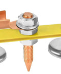 Upgrade Your Setup With This 2Pc Magnetic Welding Ground Clamp Kit Featuring Double Plus Single Magnet Heads For Super Strong Suction And Reliable Stability During Tough Welding Jobs. Magnetic clamp with copper head and strong suction.