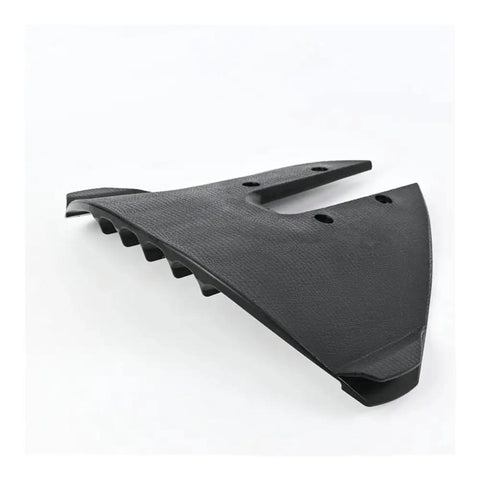Whale Tail Hydrofoil Stabilizer For Outboard Motors 15 To 300HP in black ABS material, angled side view