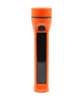 1000 Lumen Solar LED Flashlight With Micro USB Port Waterproof Orange Outdoor Utility Light Hybrid Solar Rechargeable