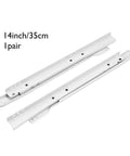 Heavy Duty Drawer Slides For Cabinets And Furniture Smooth Quiet Track Rails For Kitchen And Office Computer Desk And Keyboard Tray Tough As Nails 14 Inch Length Durable Steel Slides