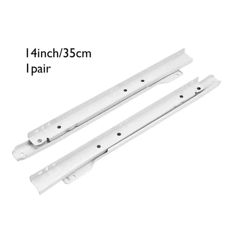 Heavy Duty Drawer Slides For Cabinets And Furniture Smooth Quiet Track Rails For Kitchen And Office Computer Desk And Keyboard Tray Tough As Nails 14 Inch Length Durable Steel Slides
