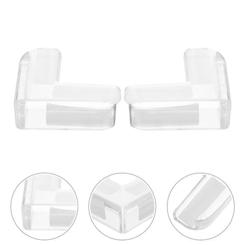 4 Pack Soft Table Corner Protectors Clear PVC Guards For Cupboards And Tables With Easy Installation To Prevent Bumps And Bruises