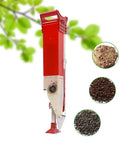 Hand Held Fertilizer Applicator And Seed Planter For Corn Peanuts And Beans Adjustable Manual Garden Tool with red seeder and seeds