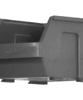 Side view of Six Pack Small Item Bins For Garage Organization And Tool Storage Heavy Duty 10 Lb Per Bin Fits GearWall Panels And GearTrack Channels