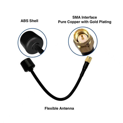 High Gain FivePointEightGHz FPV Antenna for RC Drones LHCP with SMA Male TwoPointFive dB Signal Boost Replacement Antenna
