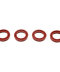10 Pack Silicone Coffee Machine Seals for Espresso Makers Replacement Gaskets That Stop Leaks and Withstand High Heat Fits AEG Krups Siemens Melitta Miele and More Durable Easy Install Pro Grade Seal Kit, four red silicone gasket seals