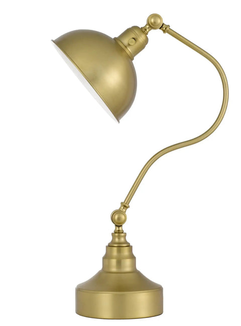 Industrial Downbridge Floor Lamp With Adjustable Head And Arm Heavy Metal Build Weighted Base Half Dome Shade