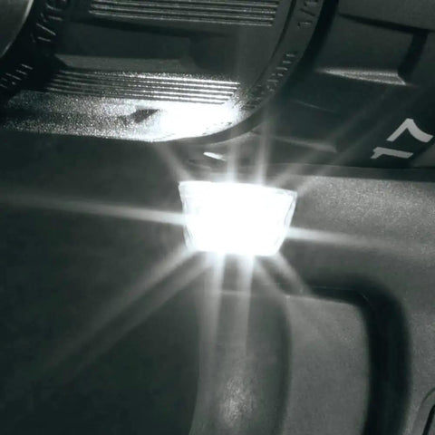 Close-up of LED light on Compact 18V Brushless One Half Inch Cordless Drill Driver Kit For Tight Spaces With Lightweight Ergonomic Grip