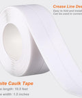 Waterproof Self Adhesive Caulking Tape For Bathrooms And Kitchens Peel And Stick Sealant Strip roll showing crease line design