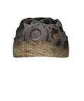 Get Ready To Crush It With This Cool Fqrentyu Breathable Cycling Cap For Men And Women. Front view of cap with unique design.
