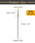 Diamond Hole Saw Drill Bits Set 30 Pieces 80 Grit With Cylindrical Head size illustration.