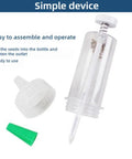 Mini Seed Spreader Handheld For Tiny Seeds 2025 Upgrade Seed Dispenser with components, clear body, and easy assembly