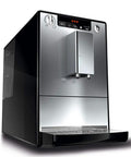Top Shelf Bean To Cup Coffee Machine No Sweat Slick Operation 15 Bar Pressure with sleek black finish and touch controls.