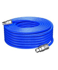 Beast Mode Kink Free Pneumatic Tubing 5X8MM Straight Air Compressor Hose 20 Meter Long With Type C Quick Disconnect Fittings, blue polyurethane tubing.