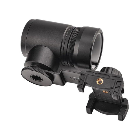 Rifle Scope Mount Smartphone Camera Adapter For Hunting And Birding, Dual Viewing Angles, All Aluminum Build, Universal Fit
