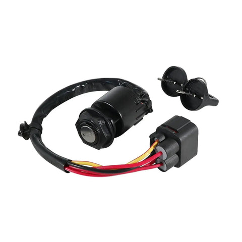 Durable Ignition Switch Lock Replacement Kit Fits Pioneer 700 Deluxe SXS700M2 M4 Side By Side UTV Comes With 2 Keys Aluminum Plastic Construction For Easy Install No Sweat Lockup Upgrade For Your Off Road Rig Built Badass., black ignition switch kit with 2 keys and wiring harness