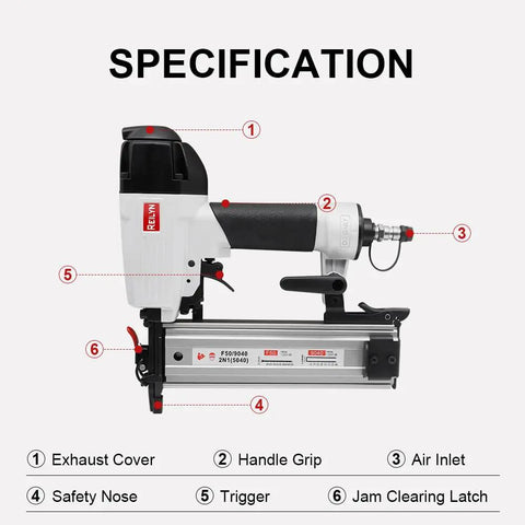 Top Shelf 18 Gauge Pneumatic Brad Nailer And Crown Stapler Combo Lightweight Air Powered Finish Tool Goes Smooth As Butter For Woodworking Upholstery Cabinet Backing And Weekend Shop Job
