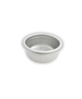 Top Shelf Stainless Steel Filter Basket For All 58mm Portafilters, round design, rugged steel, ideal for espresso extraction.