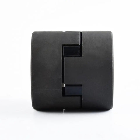 Flexible L Jaw Coupling Set Half To Three Quarter Inch Bores L095 Three Piece With NBR Buna N Rubber Spider Includes Two Halves And Insert Keyways And Set Screws Interchangeable With Lovejoy Martin Browning TB Woods black coupling halves