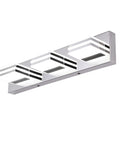 20 Inch LED Vanity Light Bar For Bathroom Over Mirror, 3 Light Chrome Fixture, 18W, 6000K Daylight LED Lighting, side view