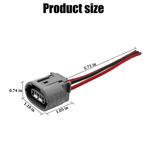 3-Pin Car Alternator Connector Plug And Play Pigtail Harness For Vehicle Electrical System with dimensions and wiring
