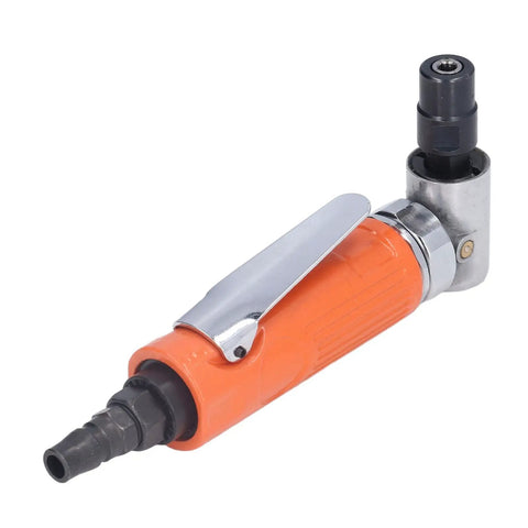 Badass 3/8 Inch Air Angle Die Grinder 20000 RPM right angle pneumatic tool with aluminum grip for metalwork.