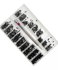 Must Have Micro Screw Kit For Watches Eyeglasses And Laptops, 18 Metric Sizes Including M1.2 M1.4 M2, About 500 Tiny Screws In Well Organized Compartments