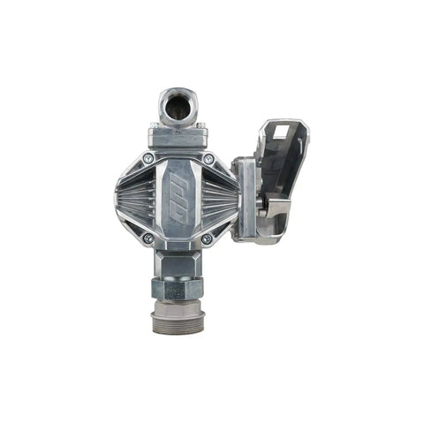 Plug And Play 20 GPM 12 Volt DC Fuel Transfer Pump Portable Diesel Gas Kerosene Rig with metal housing and connector.