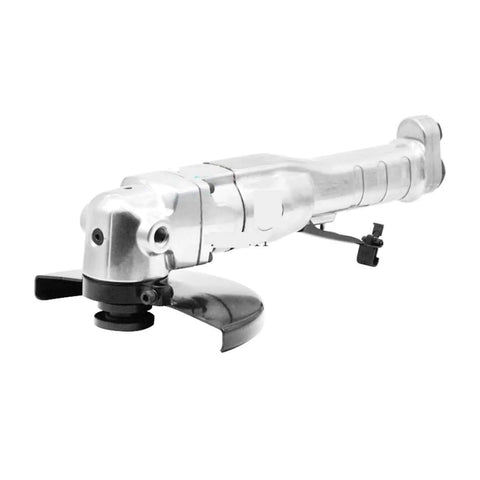 7 Inch Pneumatic Angle Grinder Air Powered Die Grinder with silver finish for wood and metal rust removal.