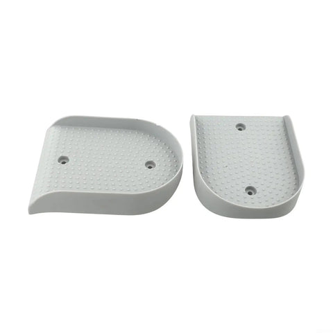 Non Slip Stair Stepper Pedals Gray Pair For Climbing Equipment Gym Gear Made From ABS Plastic Durable Replacement Parts With Easy Screw Installation For Cardio Workouts, gray pair