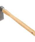 Heavy Duty Curved Garden Hoe Mattock With Wooden Handle Fifteen Point Four Inch Stainless Steel Digging Weeding Tool