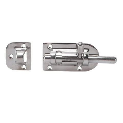 316 Stainless Marine Cabinet Lock Latch Sliding Kit With Polished Mirror Finish For Boats And RVs, rustproof compact design