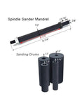 Robust Spindle Sander Drum And Sleeve Replacement Kit For Drill Presses And Benchtop Woodworking Tools That Handles Gnarly Projects Like A Champ Without Breaking A Sweat. Includes spindle sander mandrel and four sanding drums.