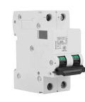 Side view of 2P Low Voltage DC Miniature Circuit Breaker For Solar Panel Grid Systems 25A, fast trip protection.