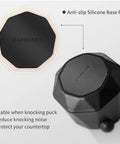 Diamond Shape Mini Espresso Knock Box For Home Use Quick Coffee Grounds Cleanup with anti-slip silicone base pad