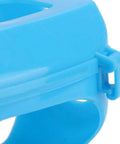 Close-up of blue Heavy Duty Pigeon Injection Holder With Thickened Carrier For Feeding Fixed Mount Bird Supply Sturdy Clip