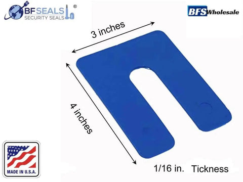 Heavy Duty Plastic U Shim Set For Windows And Doors, 3 By 4 Inch Size, Adjustable Thickness From One Sixteenth To One Quarter Inch