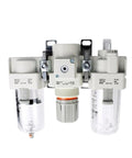 Air Filter Regulator Lubricator Combination Unit For FRL AC B Series AC50 To AC60 Variants With 10G 6G 6D 10D Options