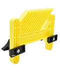 Pro Grade T Track Featherboard delivers rock solid hold for table saw and router table with sturdy yellow design and secure knobs.