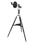 Portable Go-To Alt-Az Tracking Mount For Time-Lapse And Panoramas, 11-Pound Payload shown on tripod, WiFi Enabled App Controlled.