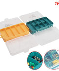 Double Sided 13 Compartment Hardware Box Organizer For Screws Nuts Bolts And Small Parts Durable Plastic Tool Box With Transparent Lid