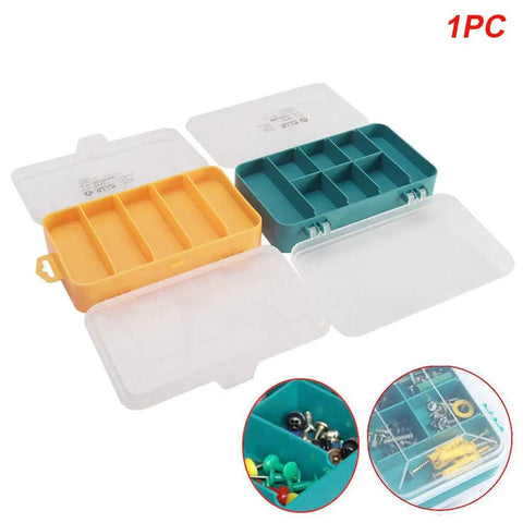 Double Sided 13 Compartment Hardware Box Organizer For Screws Nuts Bolts And Small Parts Durable Plastic Tool Box With Transparent Lid