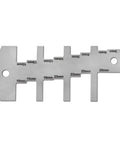 Pro Grade Stainless Steel Height Gauge For Woodworking And Router Depth Measurement From 3 To 26 mm, flat view, measurement markings visible.